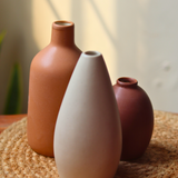 set of three vases with dinfferent design