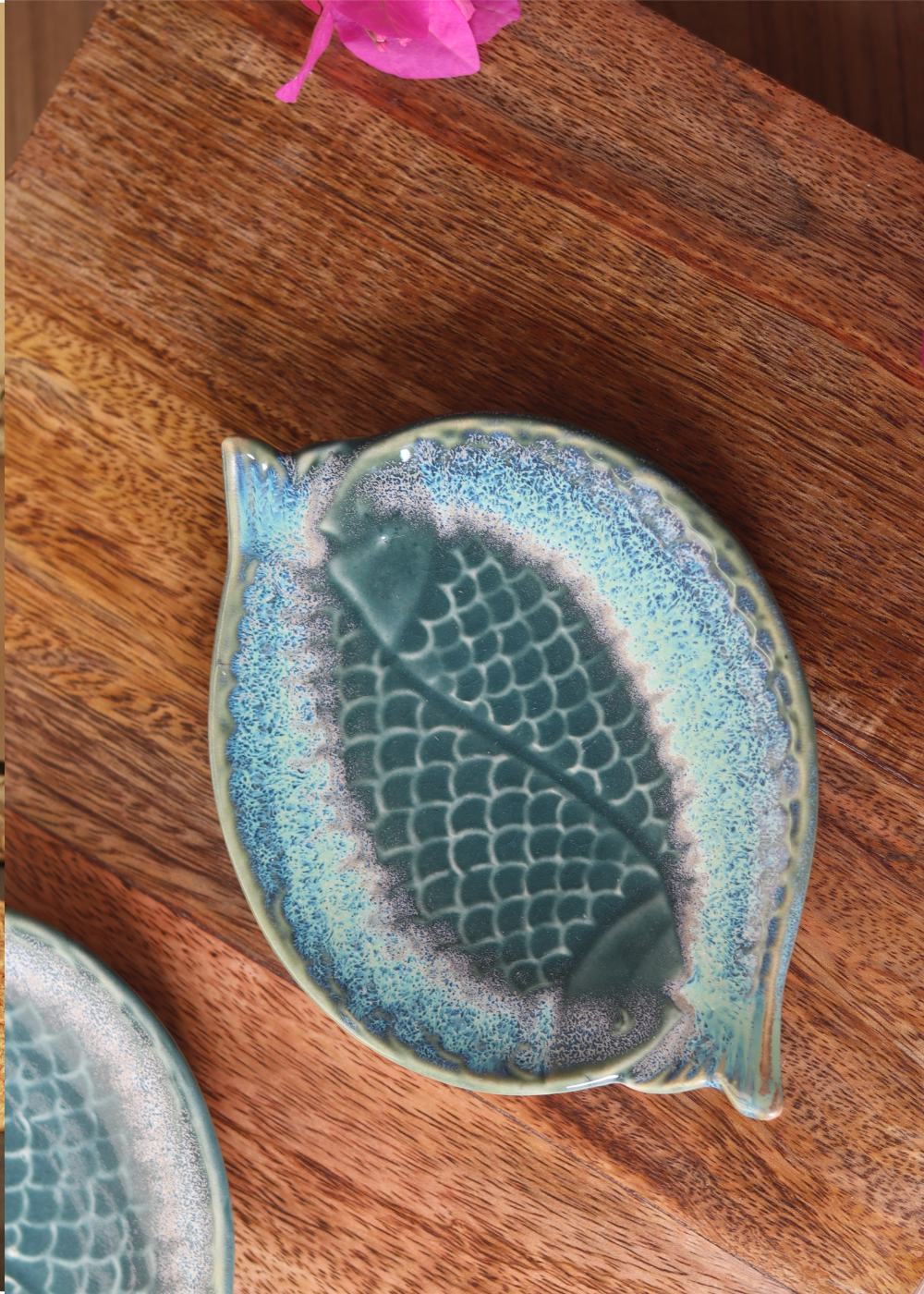 Handmade ceramic fish platter