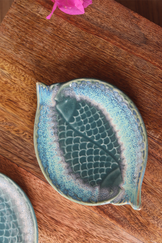 Handmade ceramic fish platter