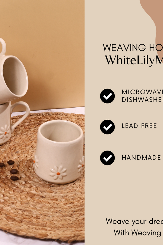 White lily coffee mugs specification