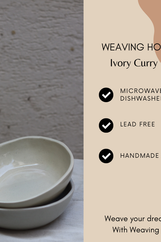 Handmade ceramic curry bowl specifications