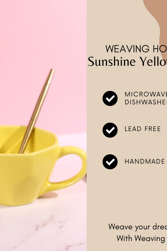 Sunshine yellow mug specification