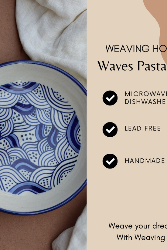 Handmade ceramic pasta plate signification