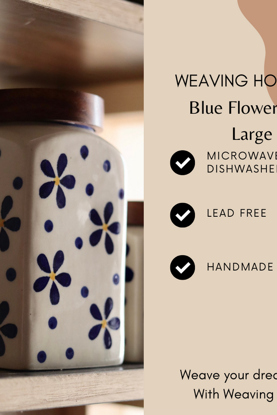 Blue flower jar specifications