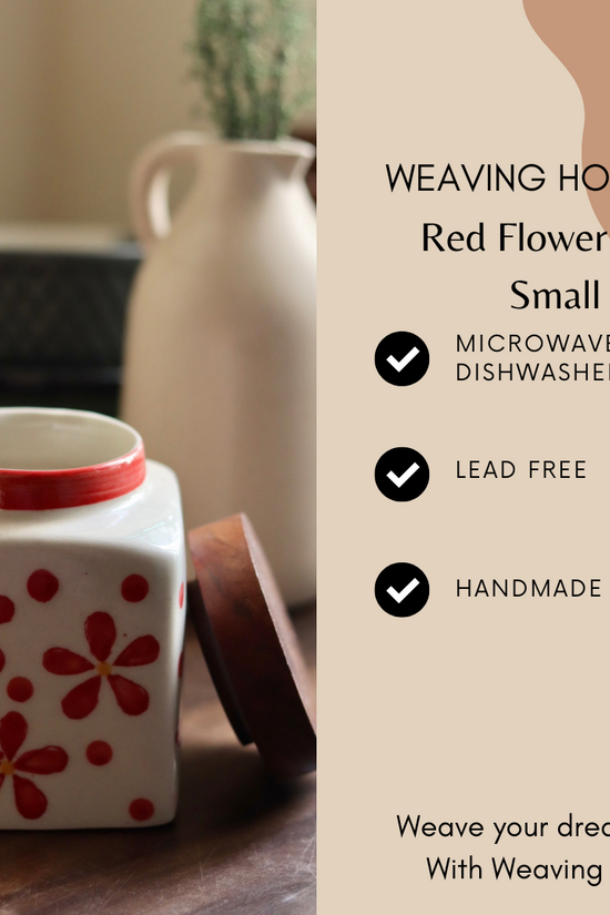 Red flower jar small specifications