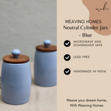 Neutral cylinder blue jars specifications 