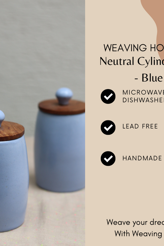 Neutral cylinder blue jars specifications 