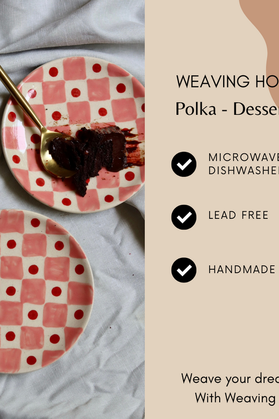 Polka dessert plates specifications