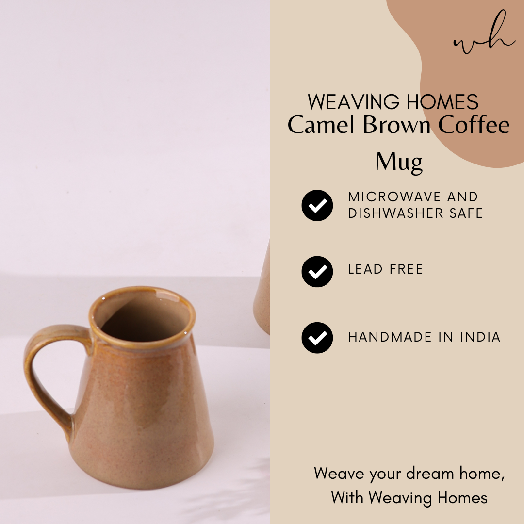 Camel brown coffee mug specifications