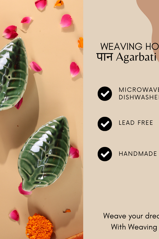 Ceramic pan agarbati stand signification