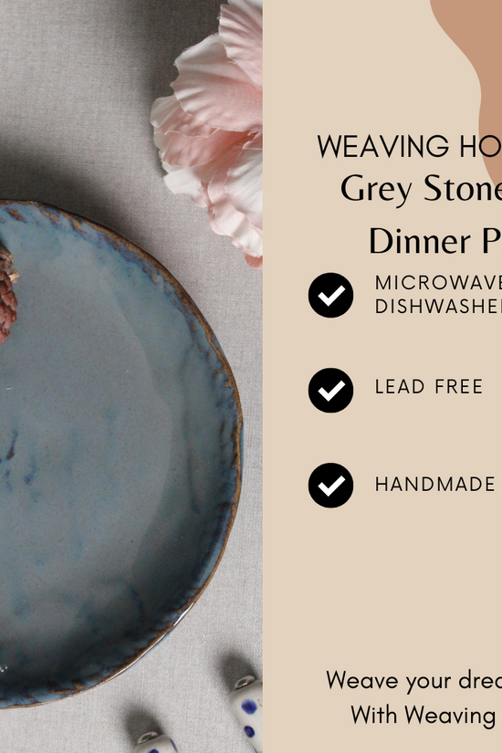 Handmade ceramic dinner plates