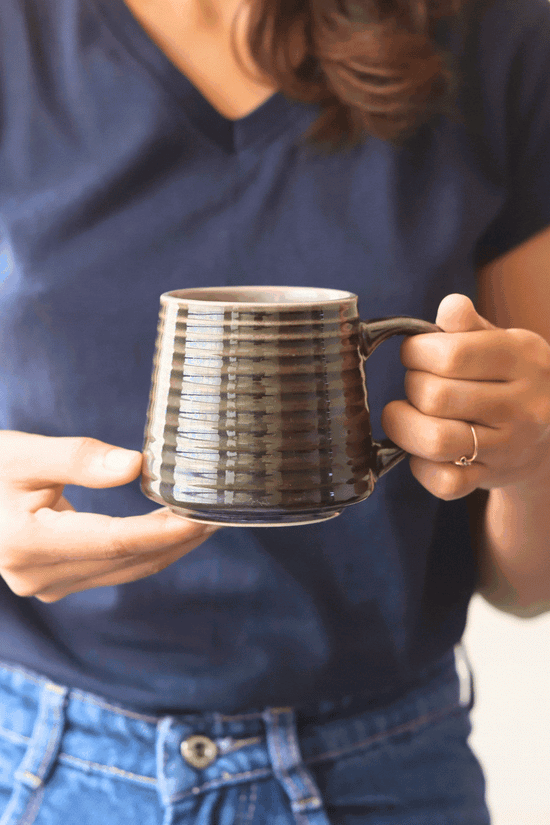 Glossy Black Coffee Mug