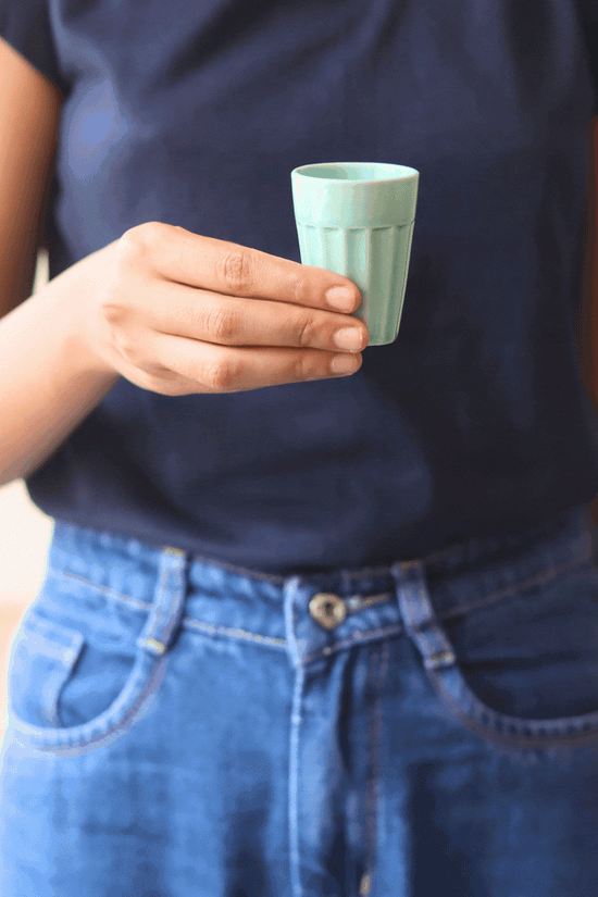 Mint Green Espresso Shot Glass