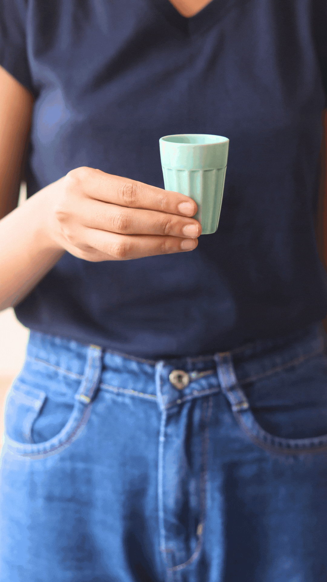 Mint Green Espresso Shot Glass