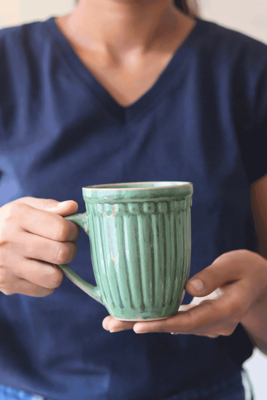 Moss Green Vintage Mug