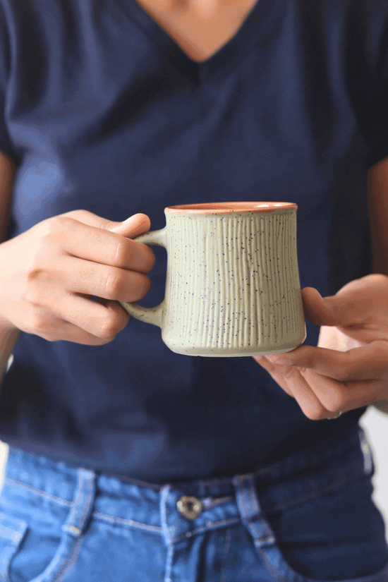 Olive Etching Chai Cup