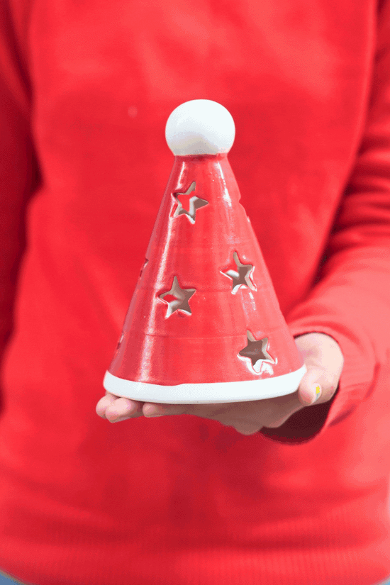 Santa’s Cap Tea Light Diffuser