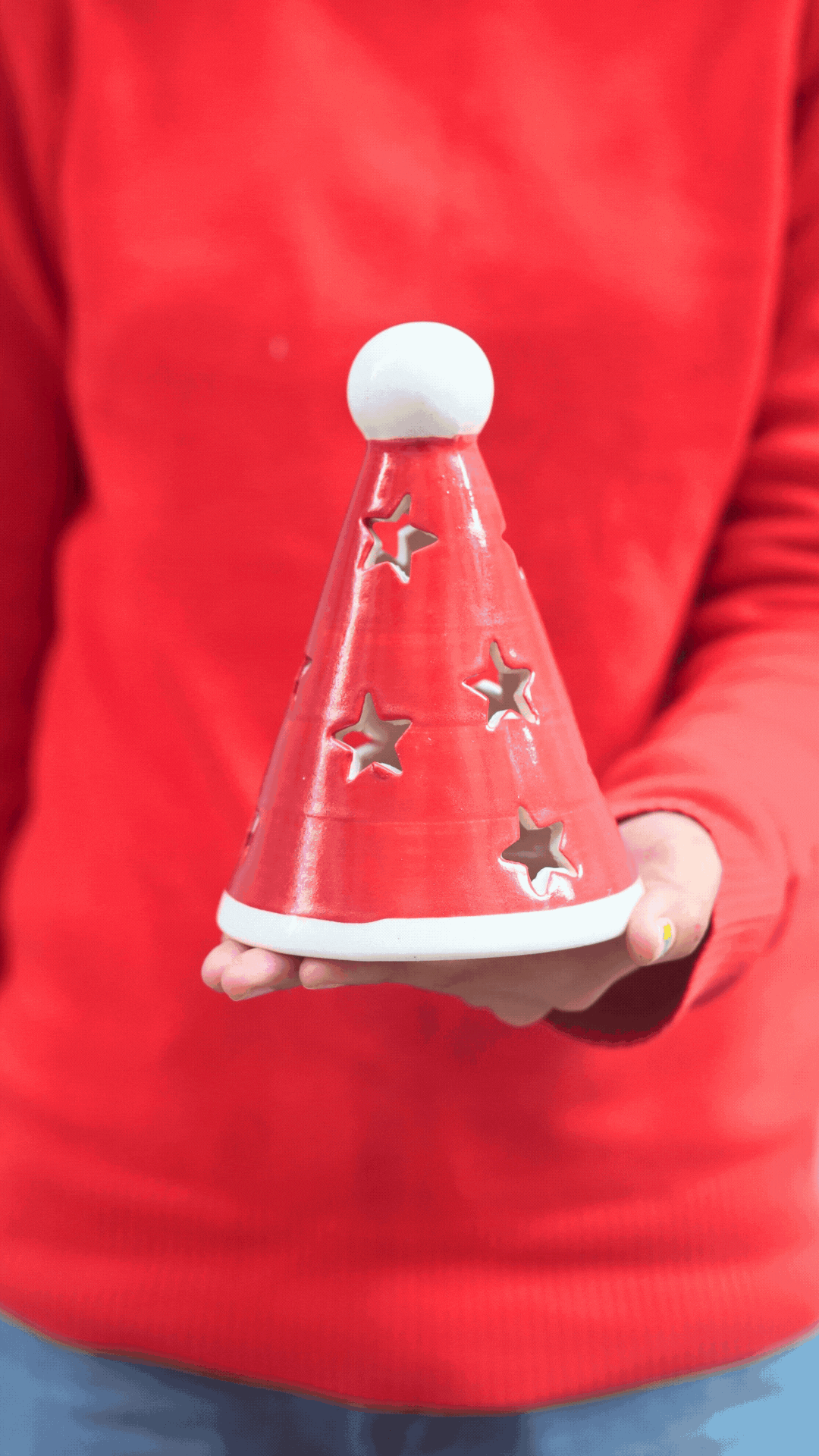 Santa’s Cap Tea Light Diffuser