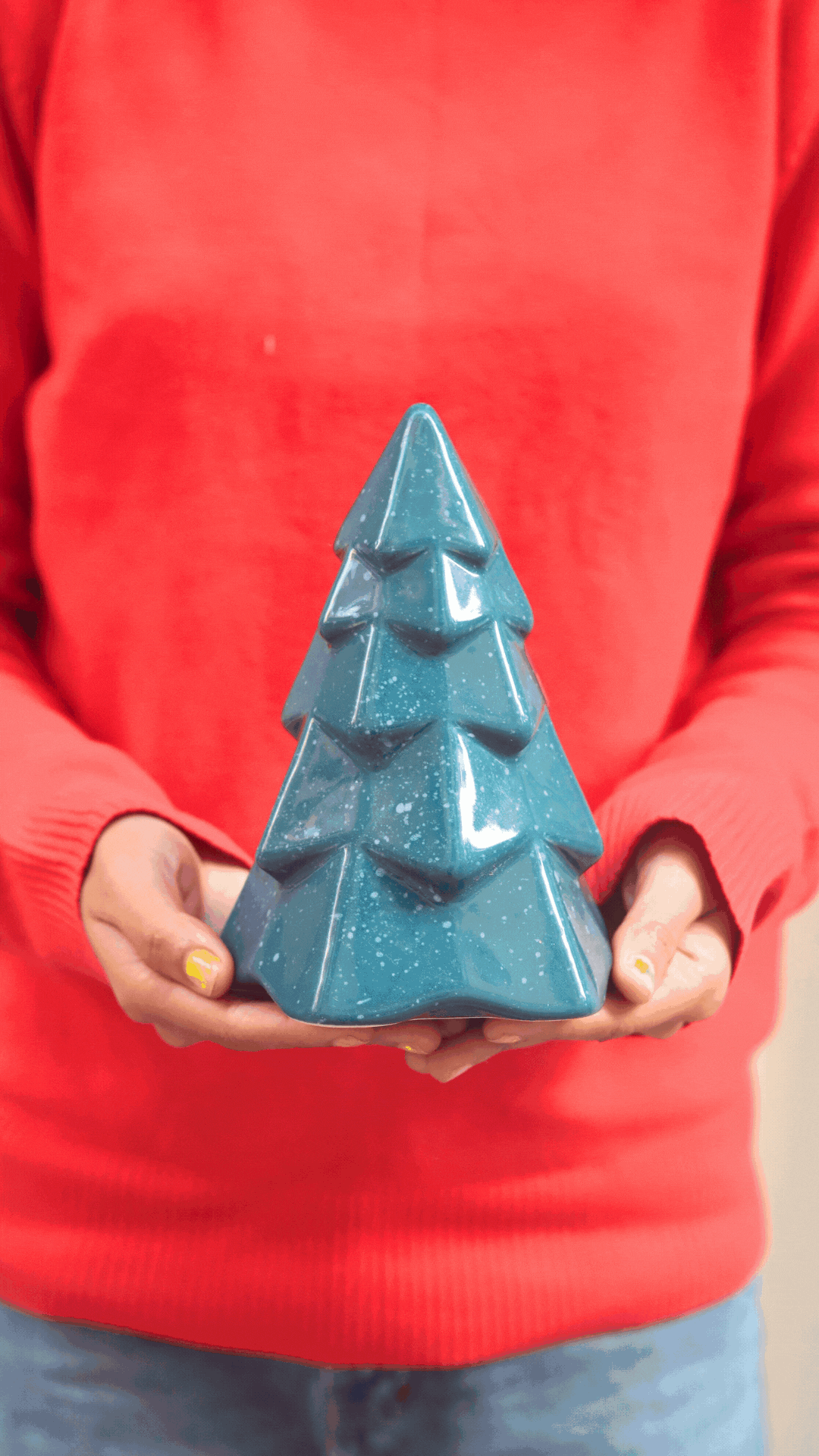 Green Conical Christmas Tree