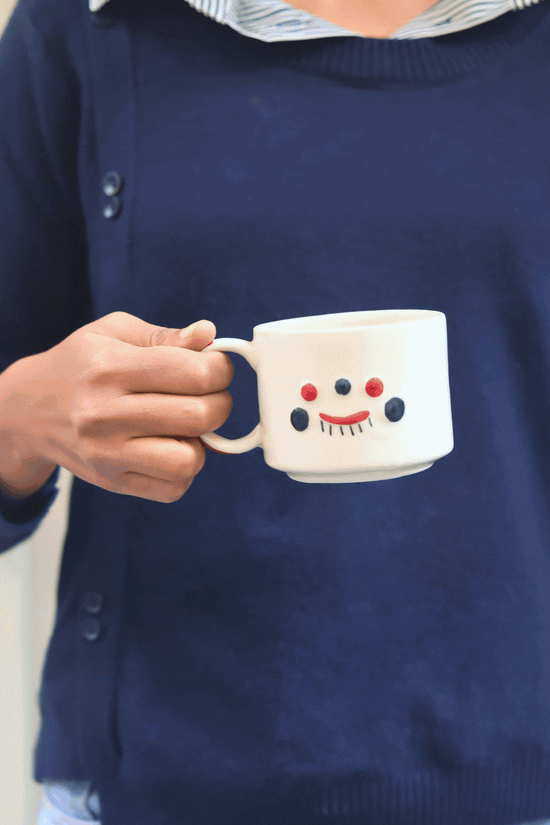Quirky face mug