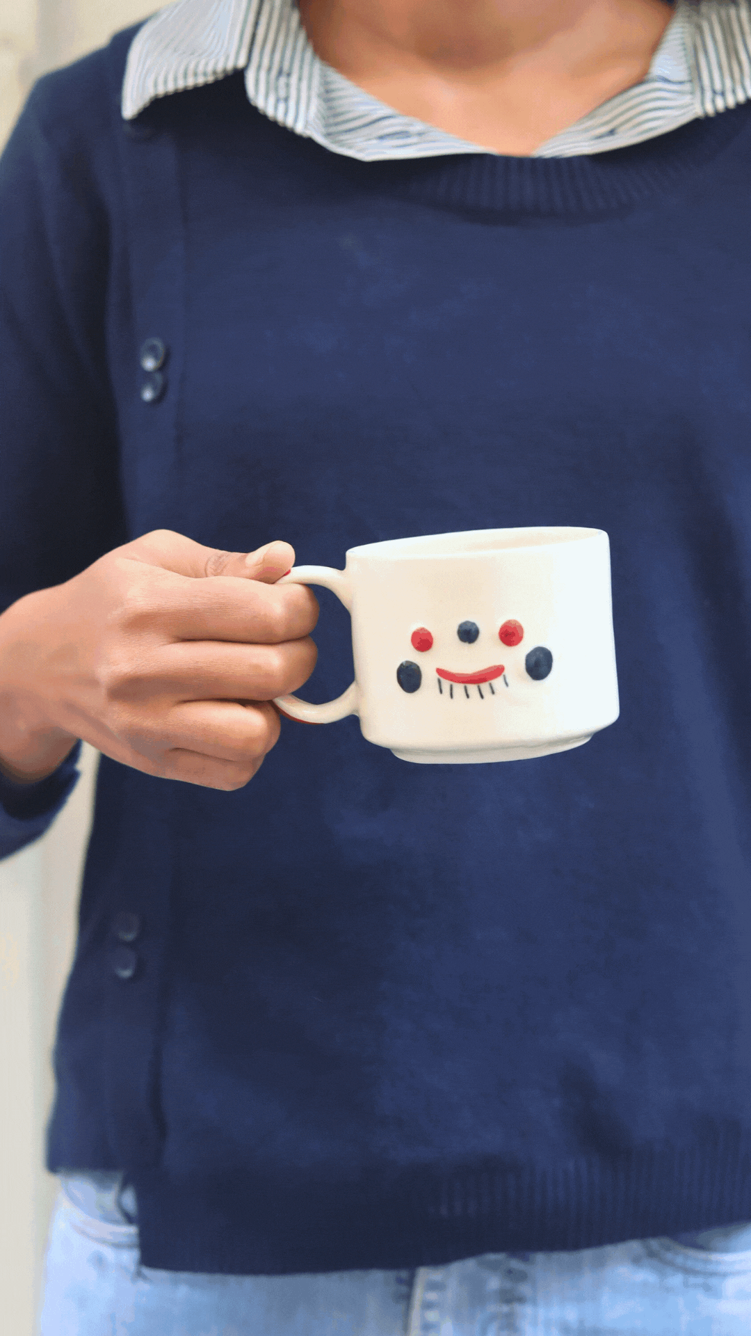 Quirky face mug