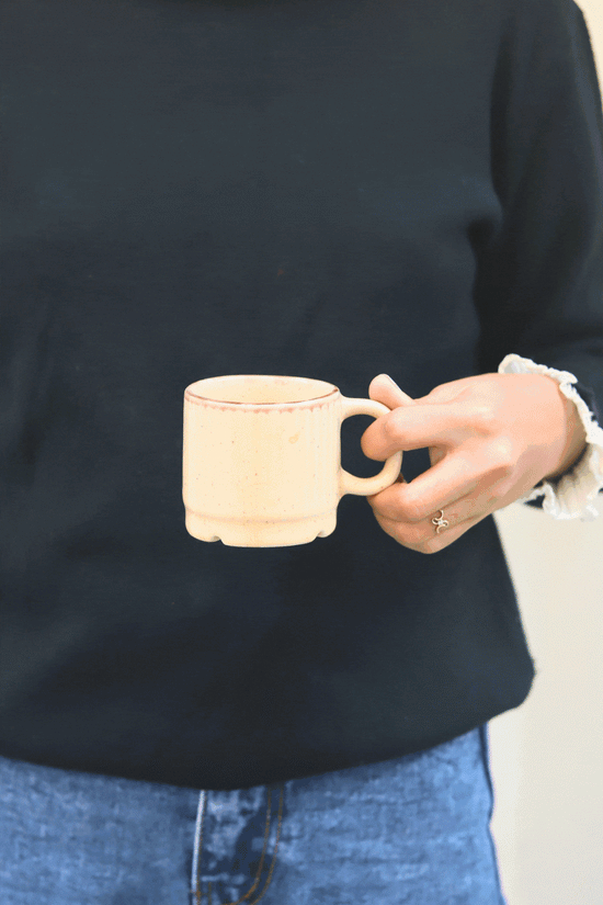 Ivory Bliss Tea Cups - Set of 6