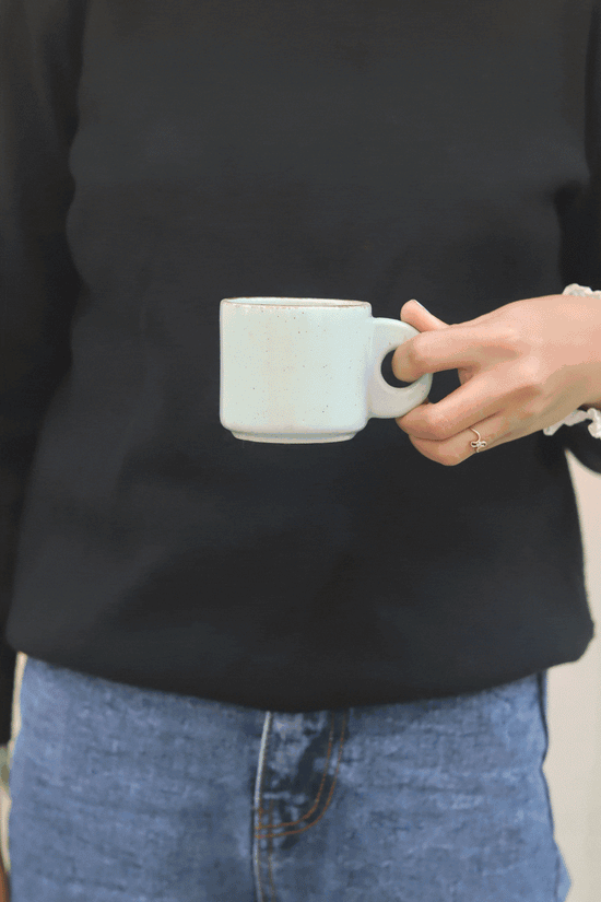 Mint Green Tea Cups - Set of 6