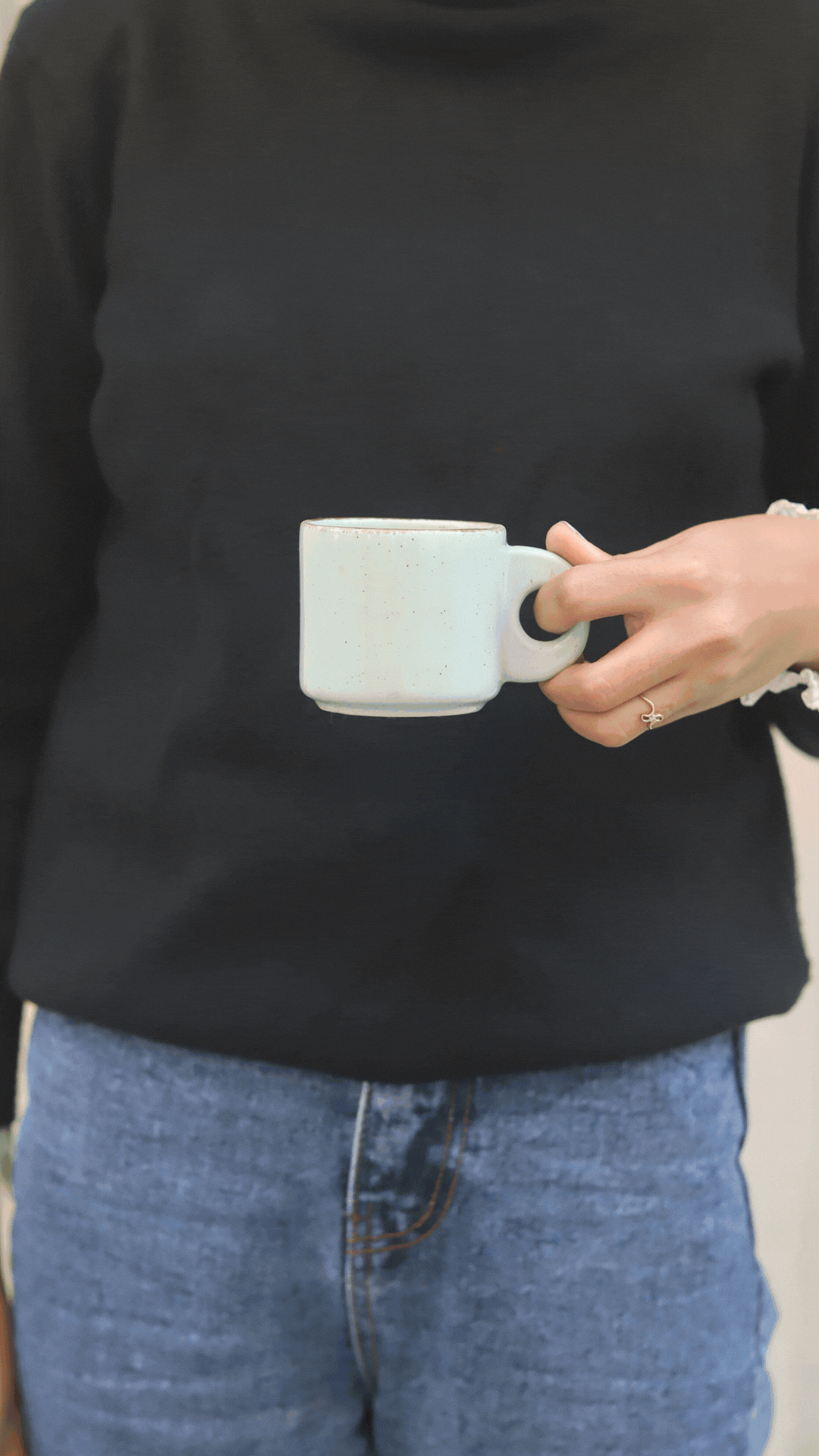 Mint Green Tea Cups - Set of 6