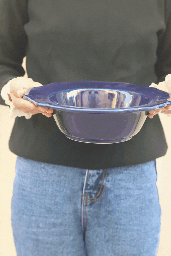 Royal Blue Pasta Bowl