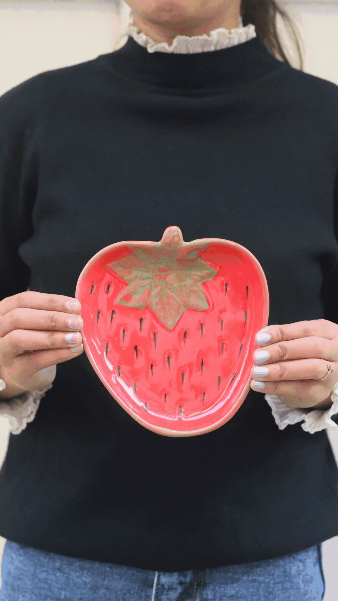 OG Strawberry Handmade Dessert Plate