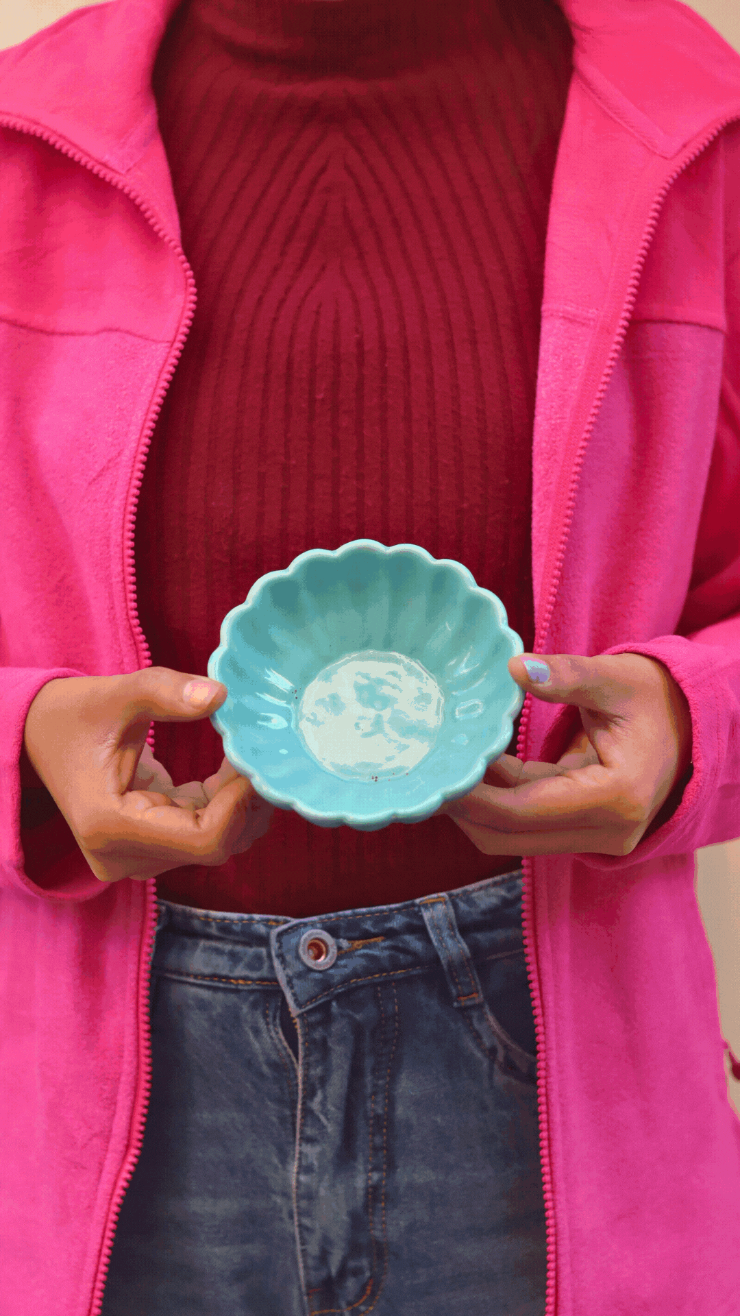 Sky blue Ice Cream Bowl