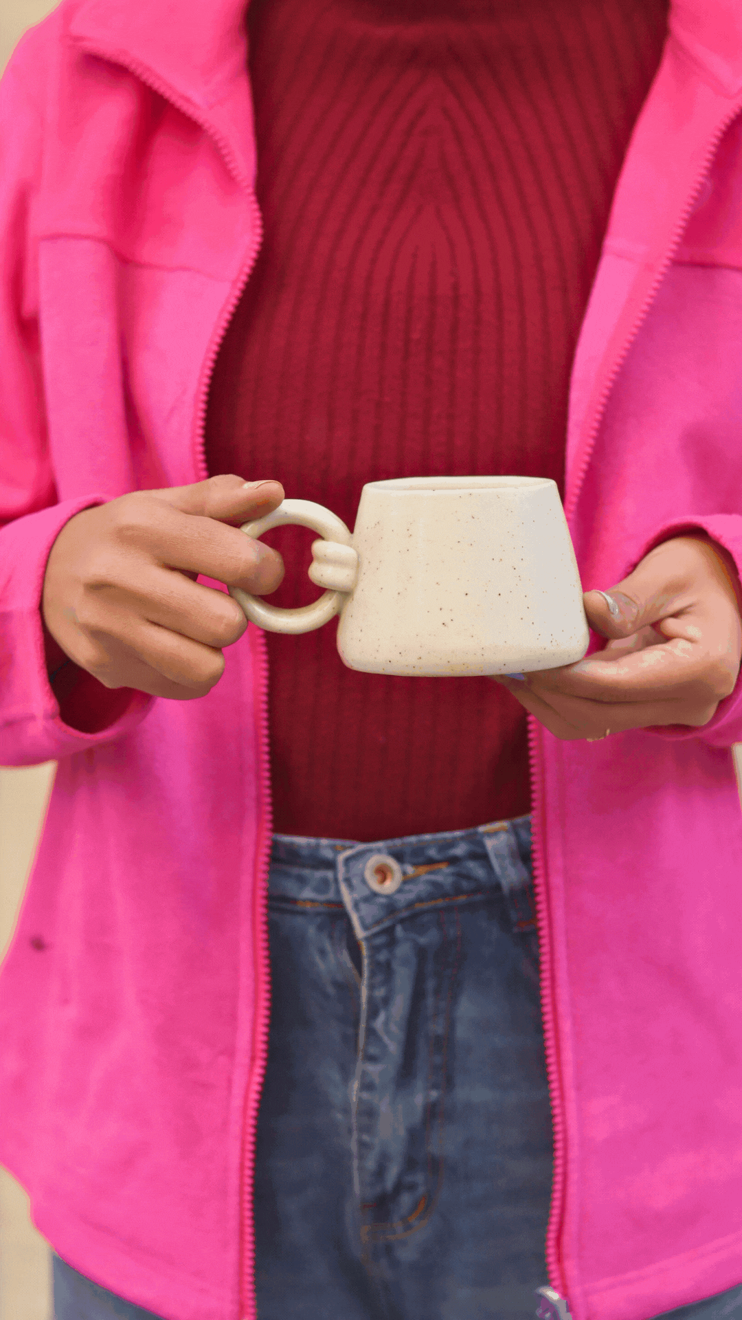Knotted Handle Mug
