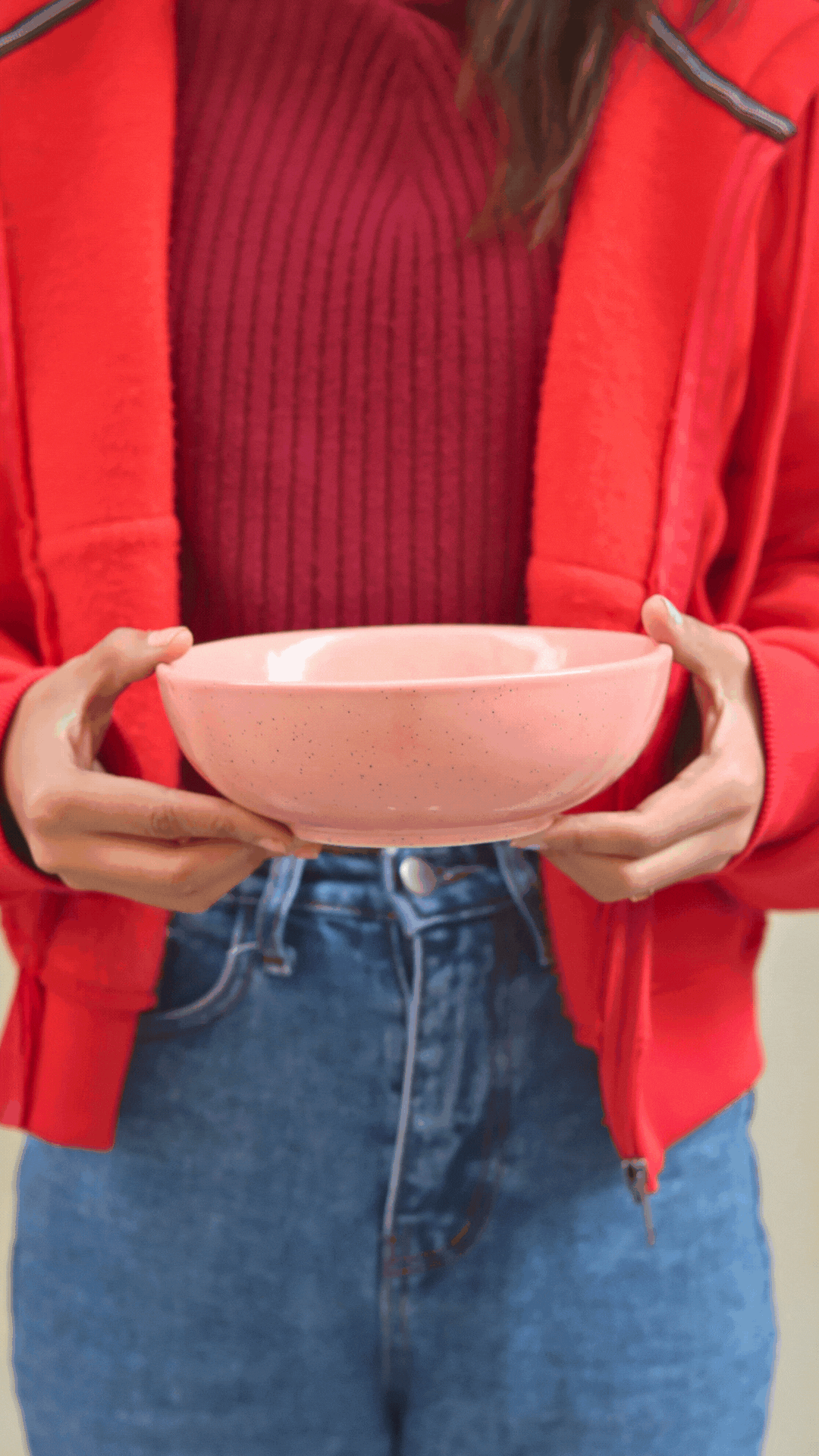 Rosy Pink Curry Bowl - (Set of 4 - GET 2 FREE)