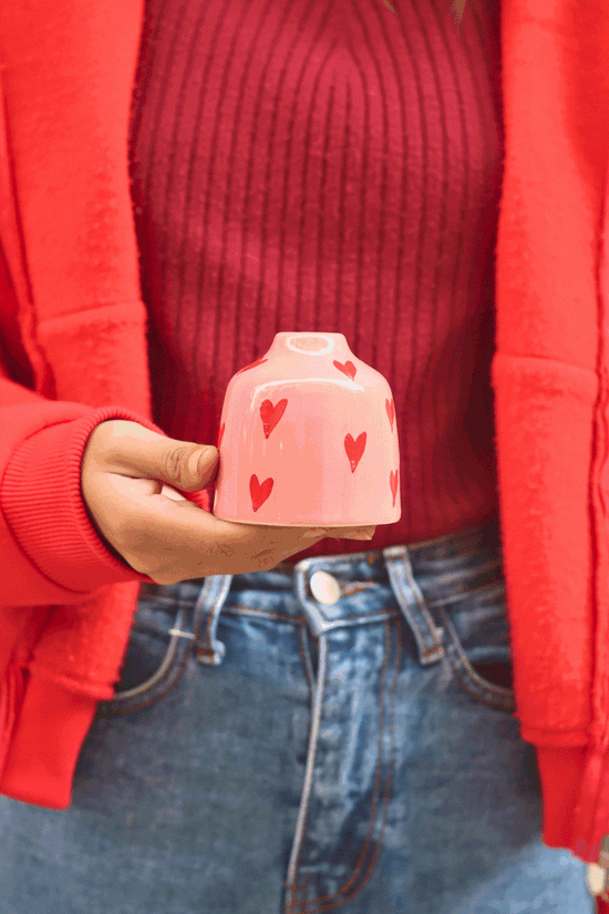 Hearts Bud Vase