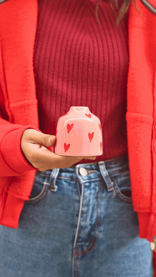 Hearts Bud Vase