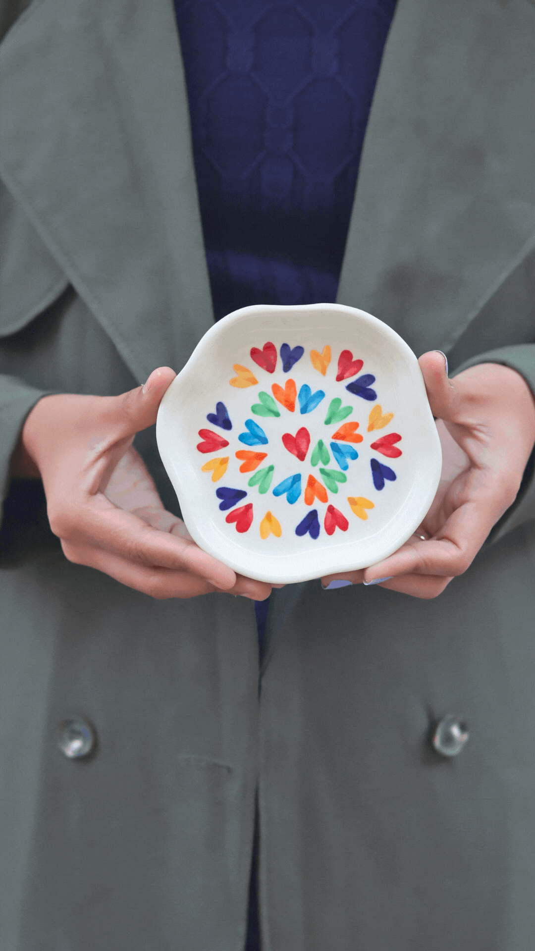 #LOVEISLOVE handmade Dessert Plate