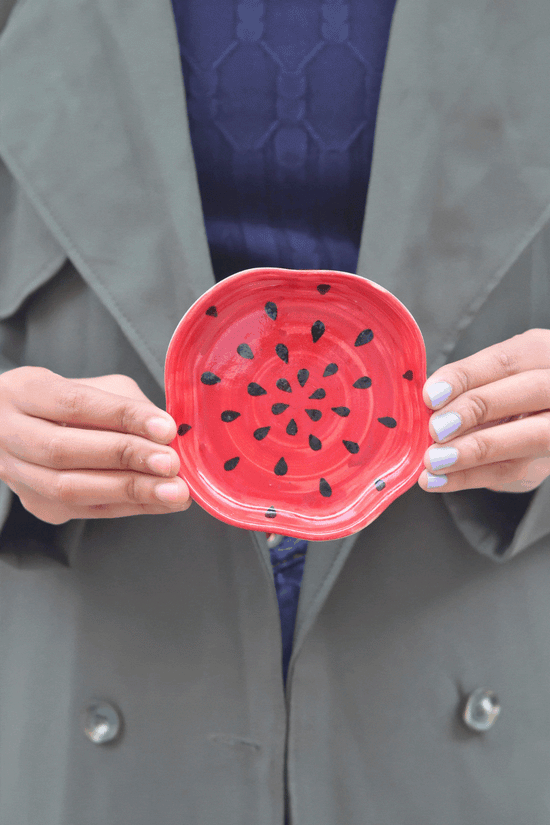 Watermelon Handmade Dessert Plate