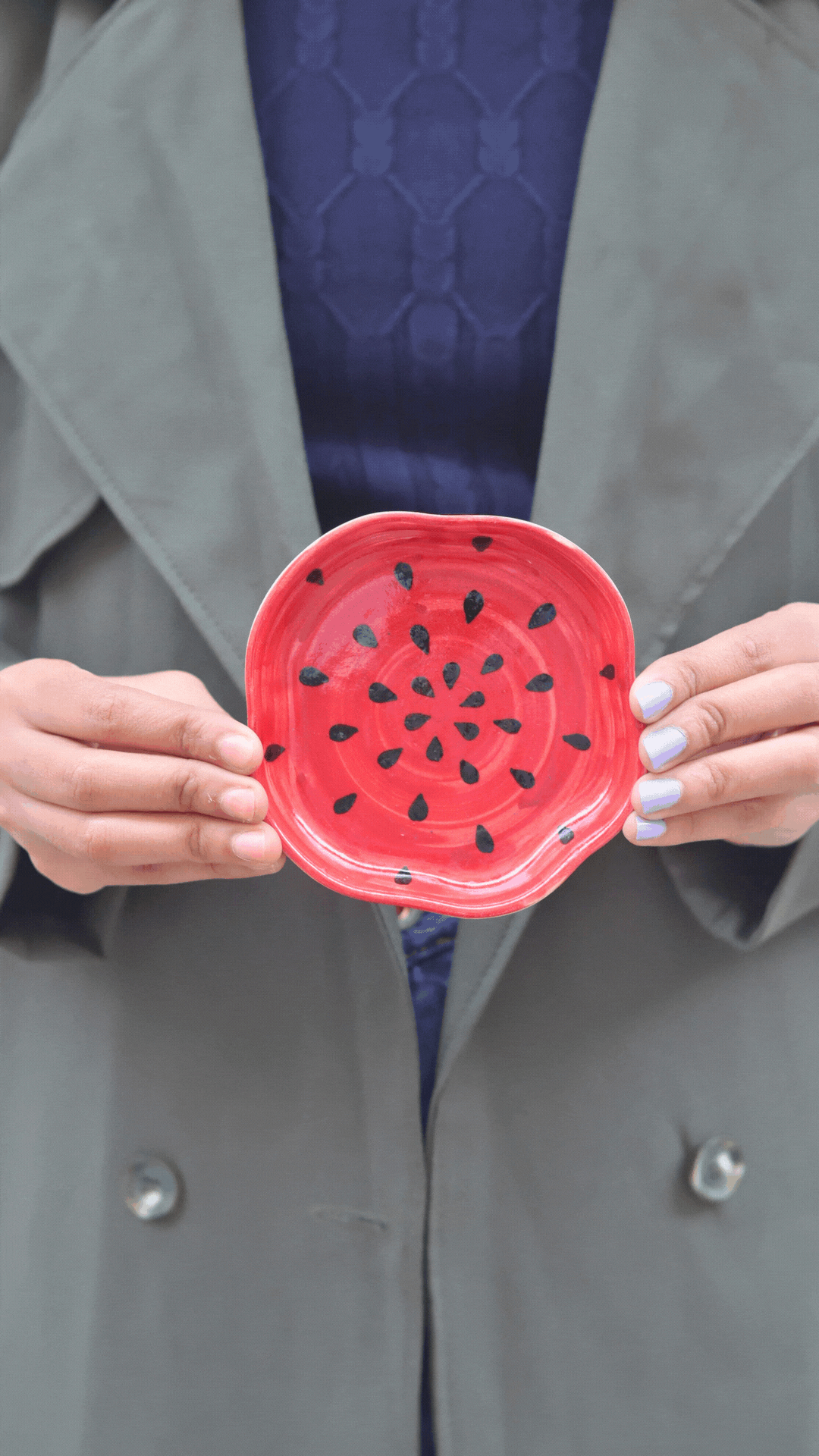 Watermelon Handmade Dessert Plate