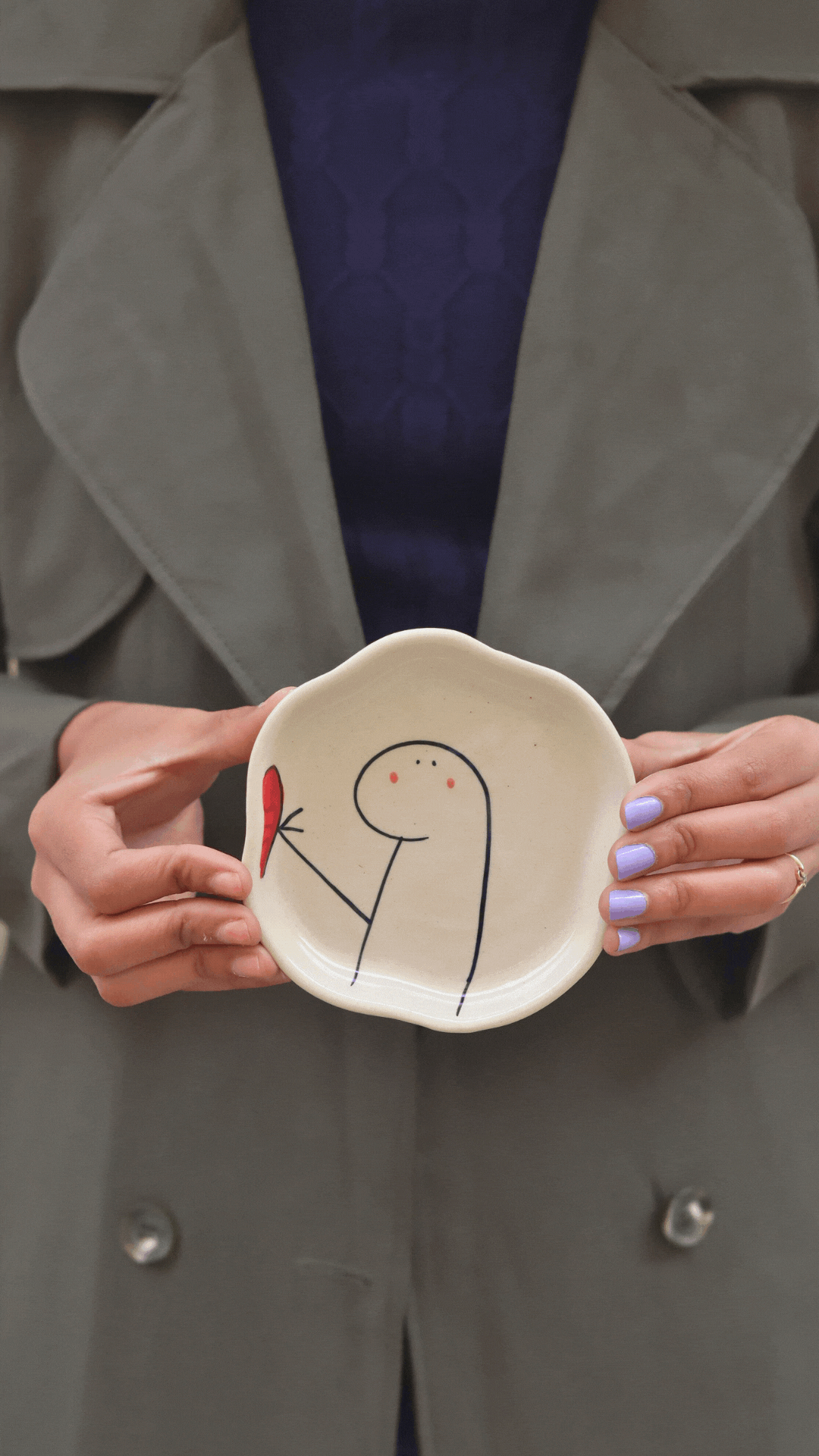 In Love Dessert Plate