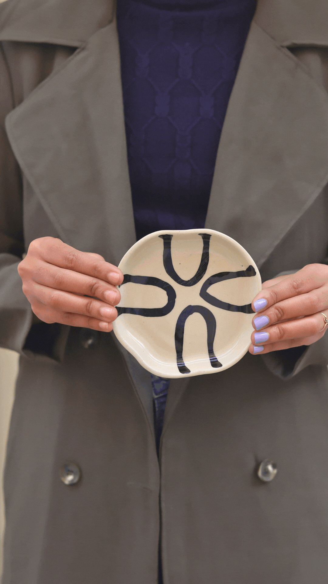 Abstract -  Handmade Dessert Plate