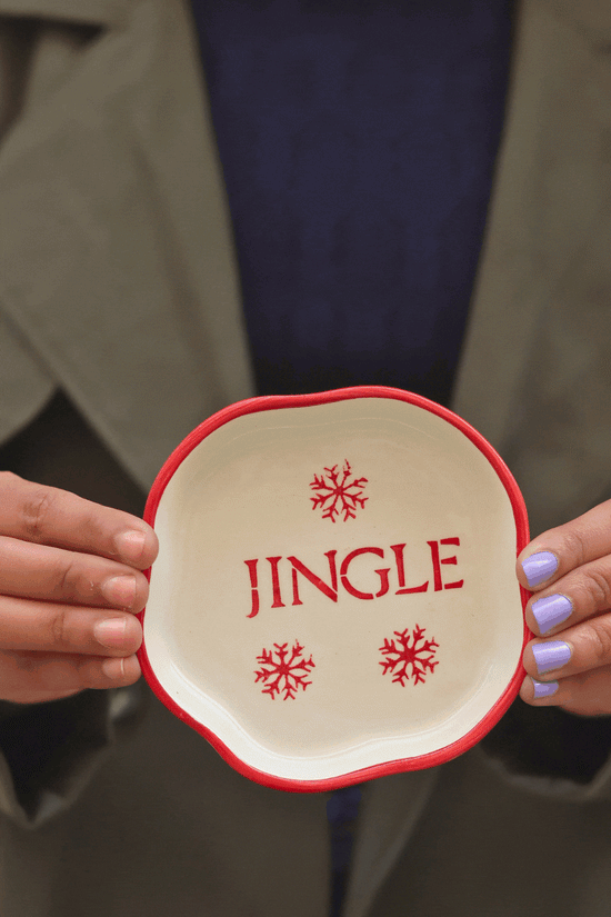 Jingle Handmade Dessert Plate