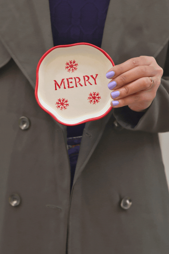 Merry Handmade Dessert Plate