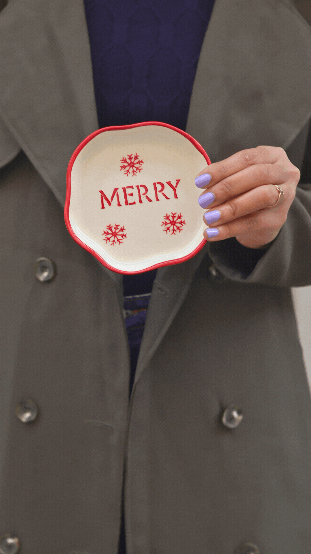 Merry Handmade Dessert Plate