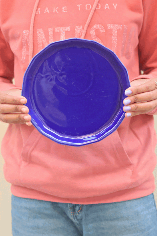 Royal Blue Snack Plate