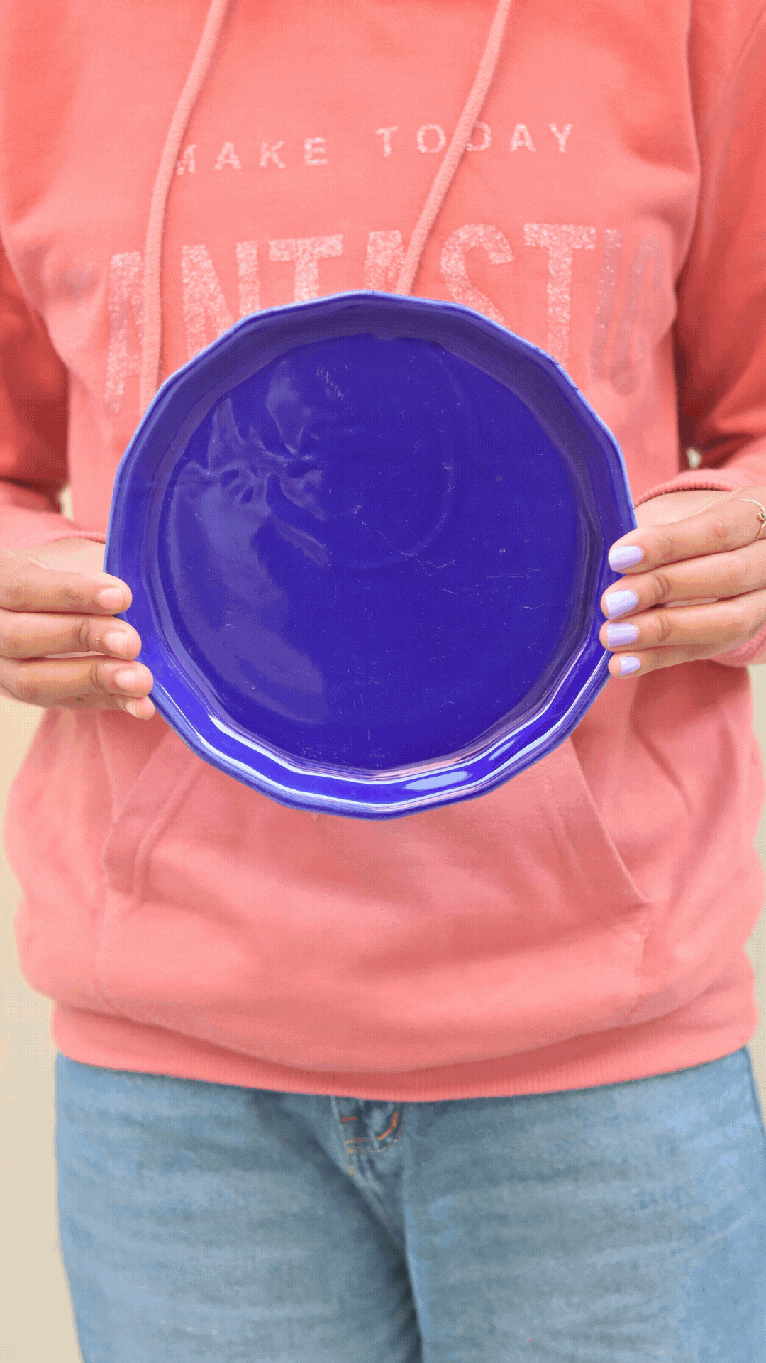 Royal Blue Snack Plate