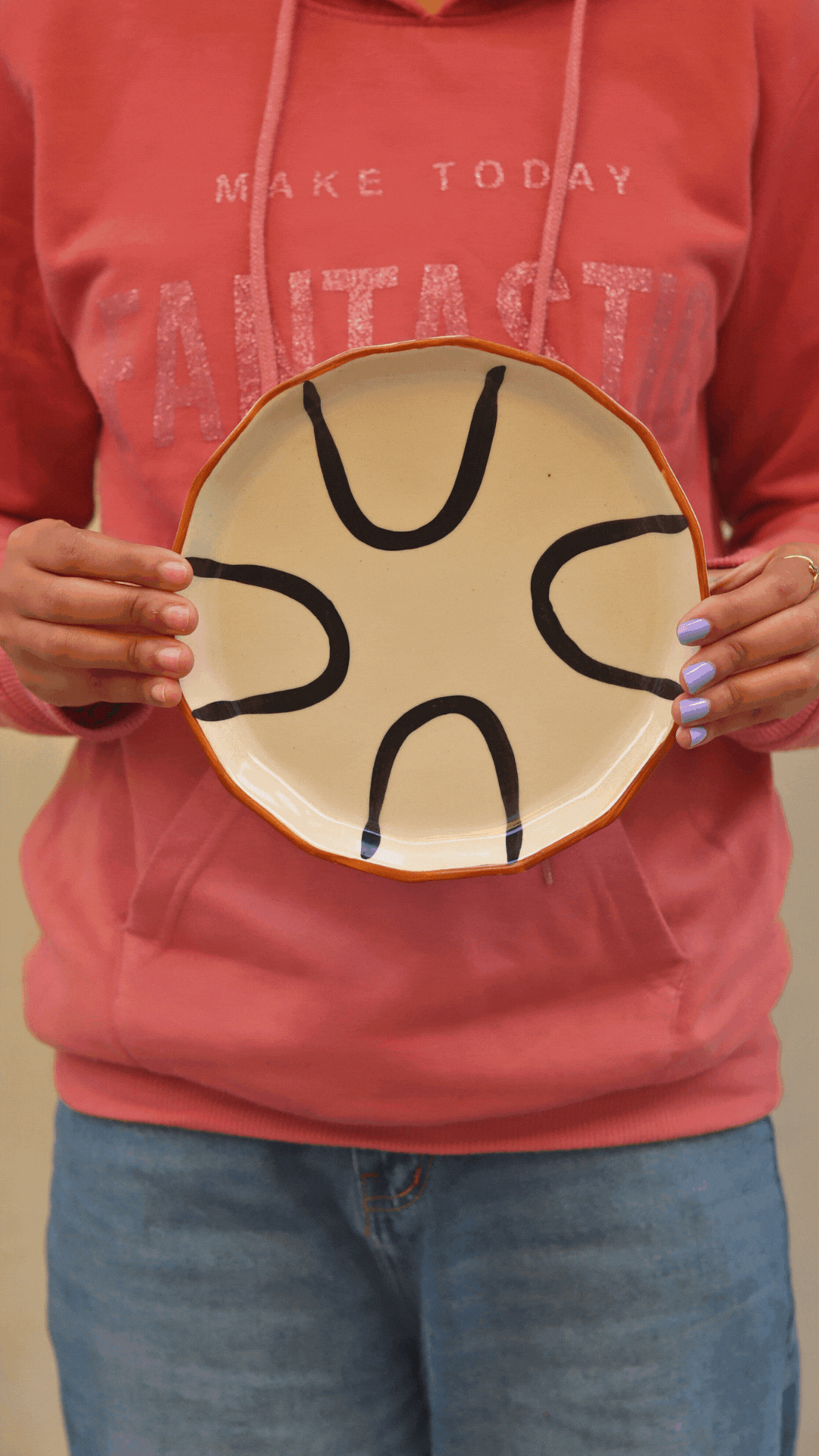 Abstract Snack Plate