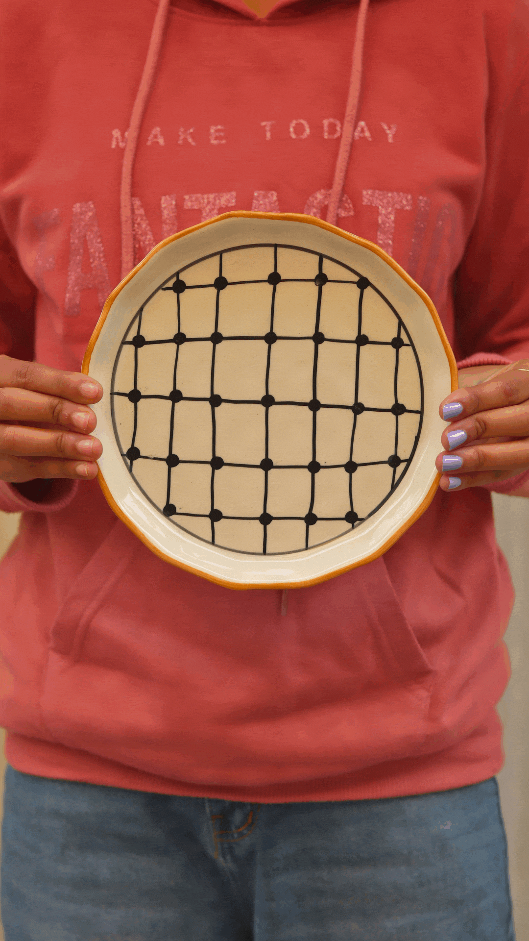 Criss Cross Snack Plate