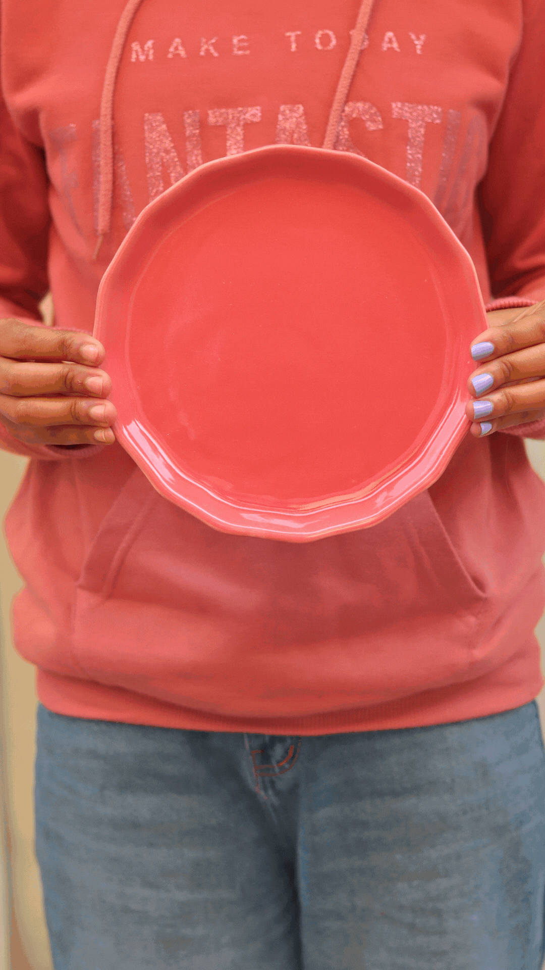 Pink Snack Plate