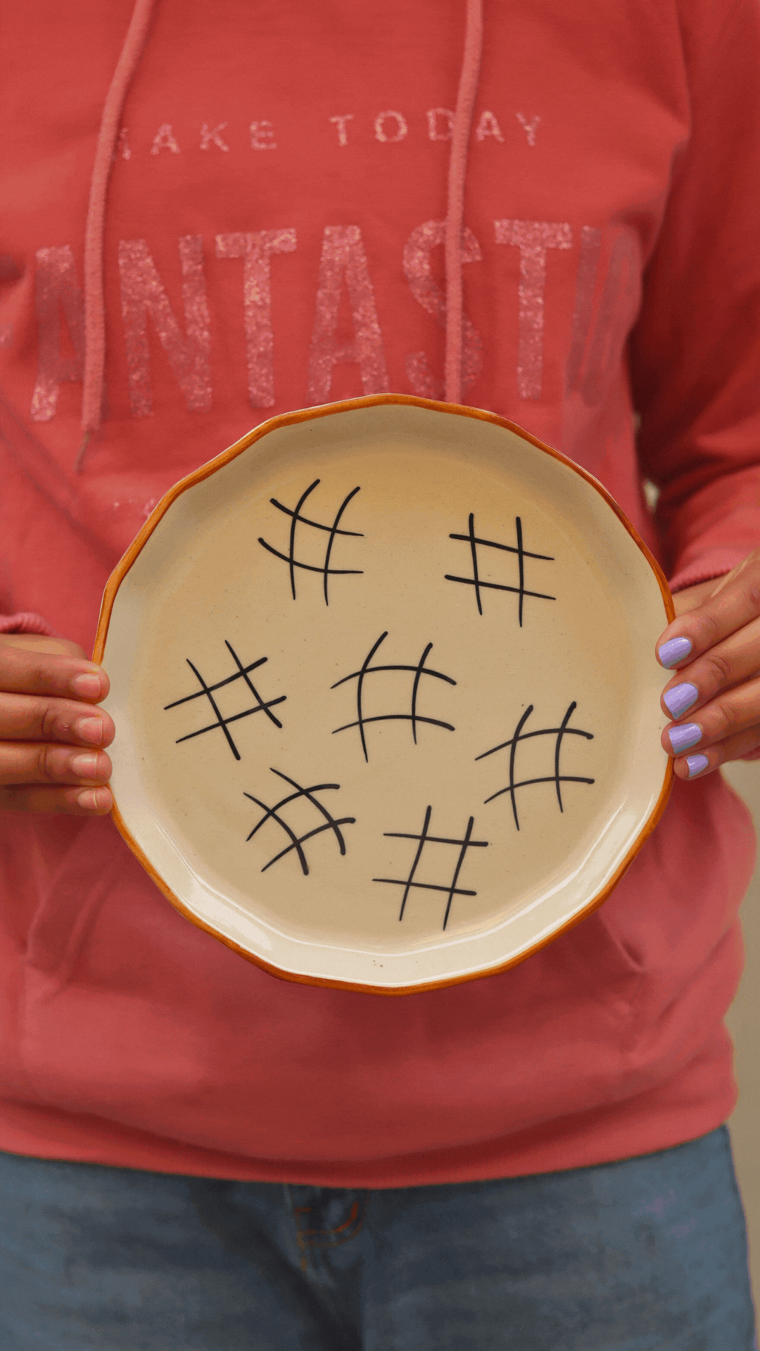 Tic Tac toe Plate