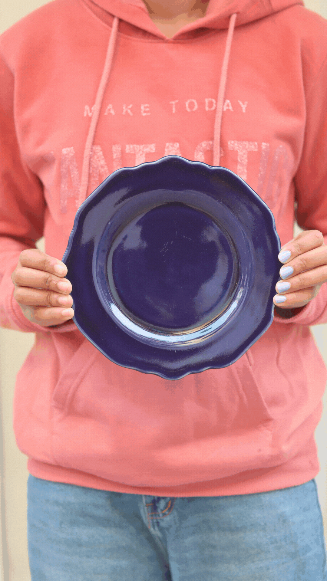 Royal Blue Scallop Snack Plate